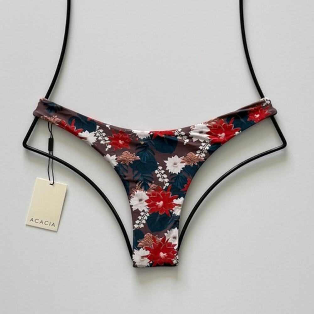 Acacia Swimwear Oslo Bikini Bottom - Buket - Minimal Coverage - Medium - NWT